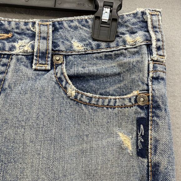 Silver Jeans Women's 28x33 (6) Light Blue Blaze Flare Vintage Preppy Normcore - Picture 7 of 15